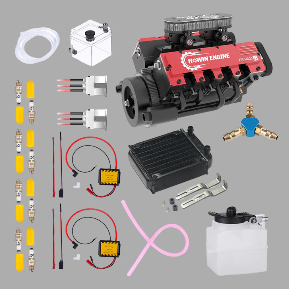 DIY 1/10 V8 Engine Model 28cc Gasoline Engine Kit FS-V800G