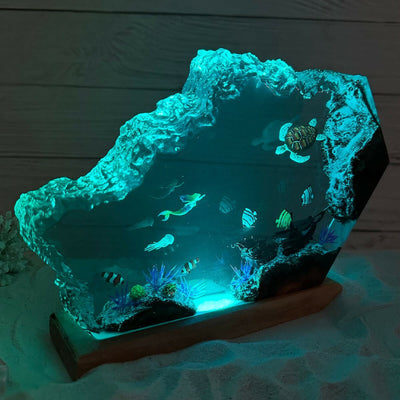 HOT SALE❗❗ Mermaid and Turtle Resin Night Light