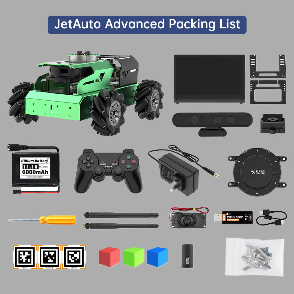 Educational Miniature Programming JetAuto ROS Robot Car Powered by Jetson Nano