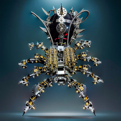 Create Your Own Stunning 3D Metal Tarantula Speaker Puzzle Kit - Over 1000 Pieces of Fun!