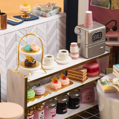 Puzziv 1:24 Dollhouse Kit (Book Cafe)