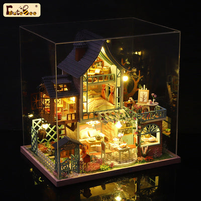 Puzziv 1:24 DIY Dollhouse Kit ( Jungle Resort)