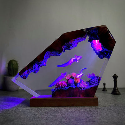 Axolotl or Mexican Salamander Resin Night Light