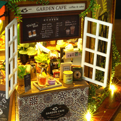 Puzziv 1:24 DIY Dollhouse Kit (Garden Cafe)