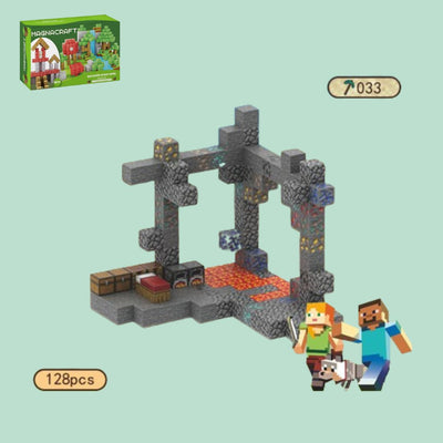 Magnetic Mine Adventure Buildable Blocks (128pcs)