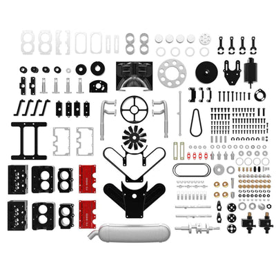 DIY 4 Cylinder Four-Stroke 14cc Nitro H4 Engine Model Kit FS-B400