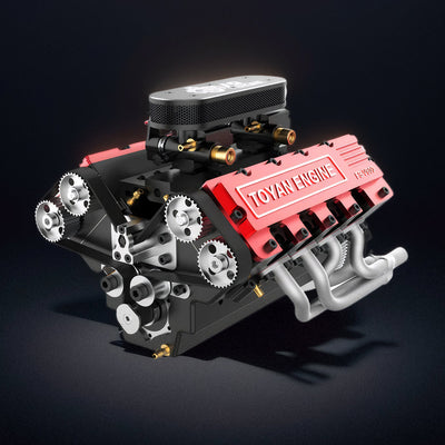 DIY V8 Engine Model That Run 28cc Gasoline/Nitro Engine KIT FS-V800