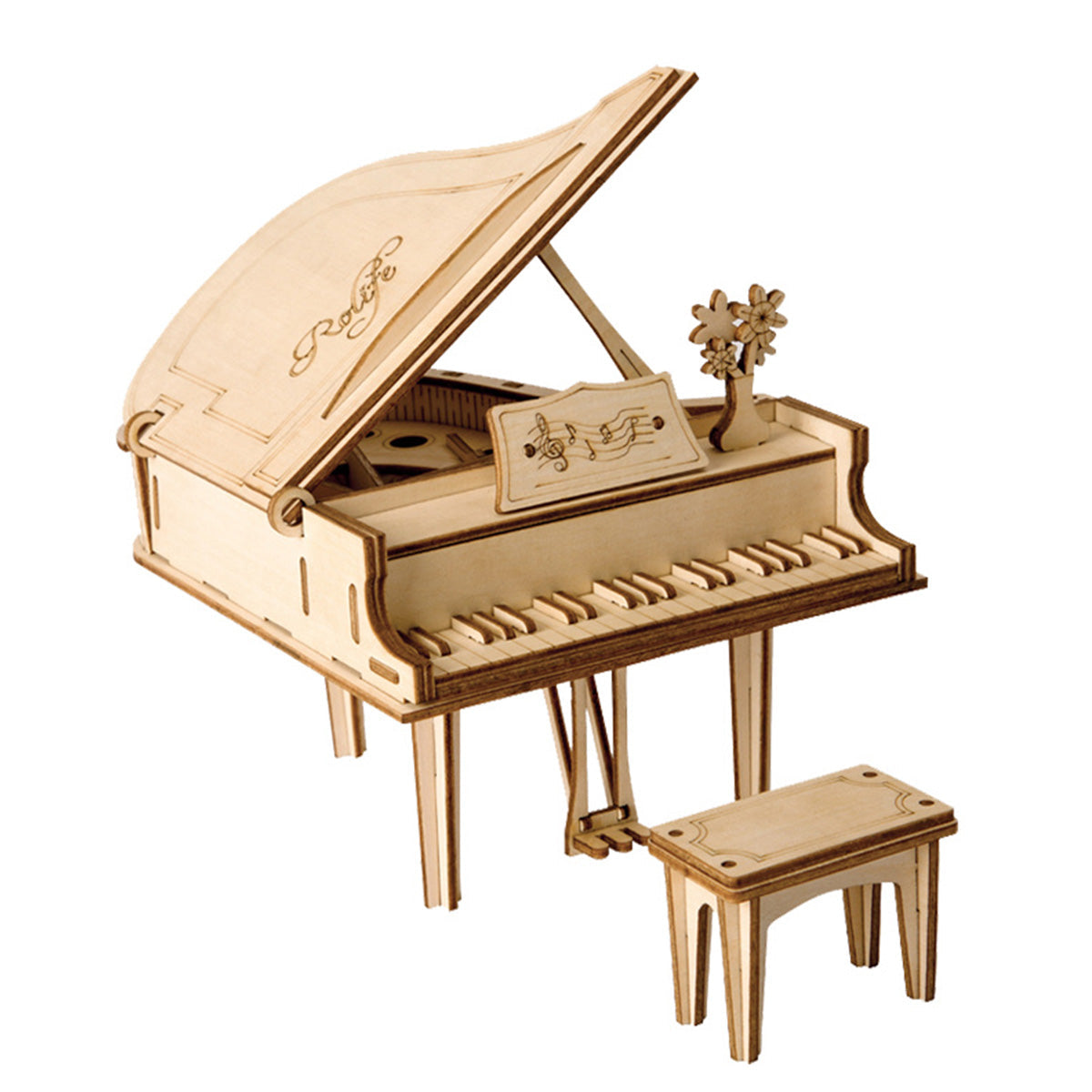 Puzziv  Grand Piano TG402 3D Wooden Puzzle