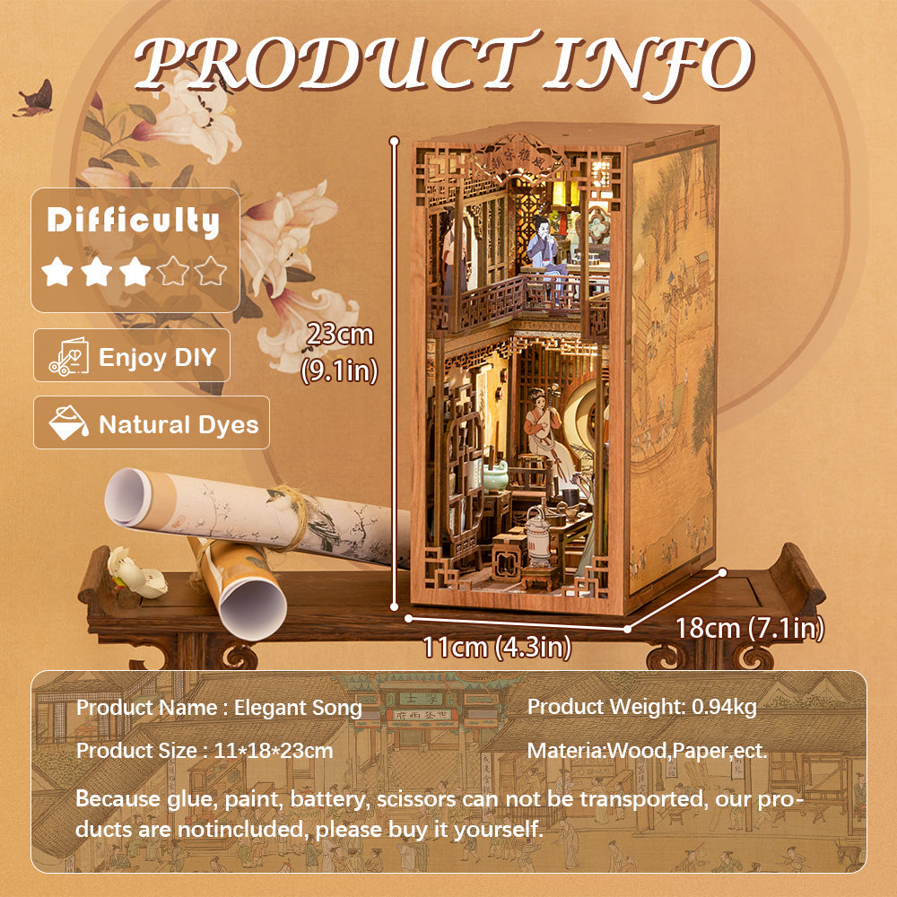 Puzziv DIY Booknook Kit (Elegant Song Dynasty)