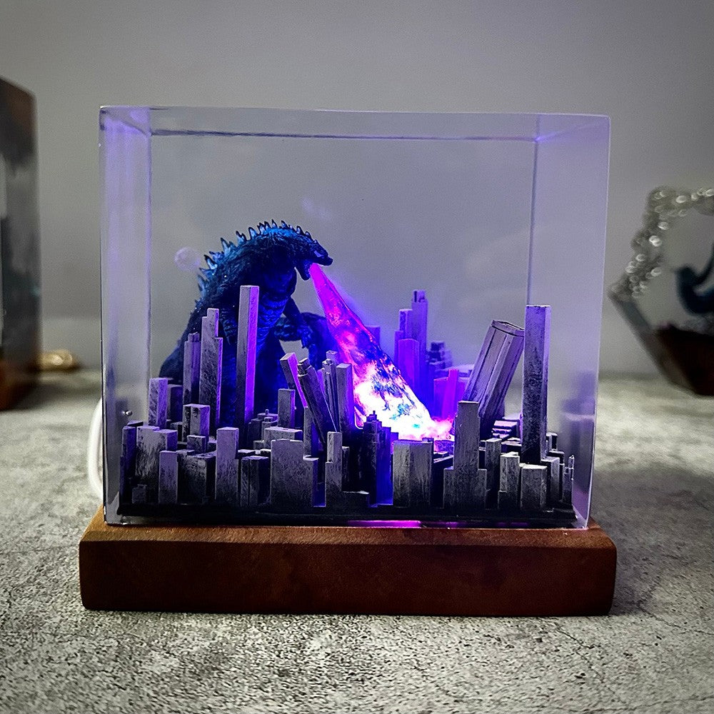 Resin Art Lamp For Movie Lover Birthday Gift Christmas Gift