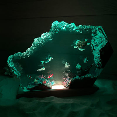 HOT SALE❗❗ Mermaid and Turtle Resin Night Light