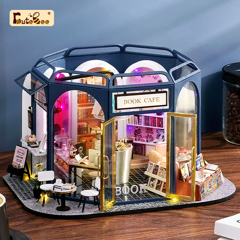 Puzziv 1:24 Dollhouse Kit (Book Cafe)