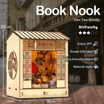 Puzziv DIY Booknook Kit( Zen Tea Blindly)