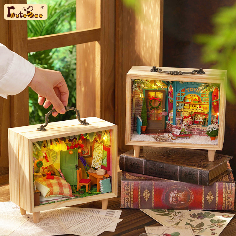 Puzziv 1: 24 DIY Dollhouse Kit (Small wooden box 2)