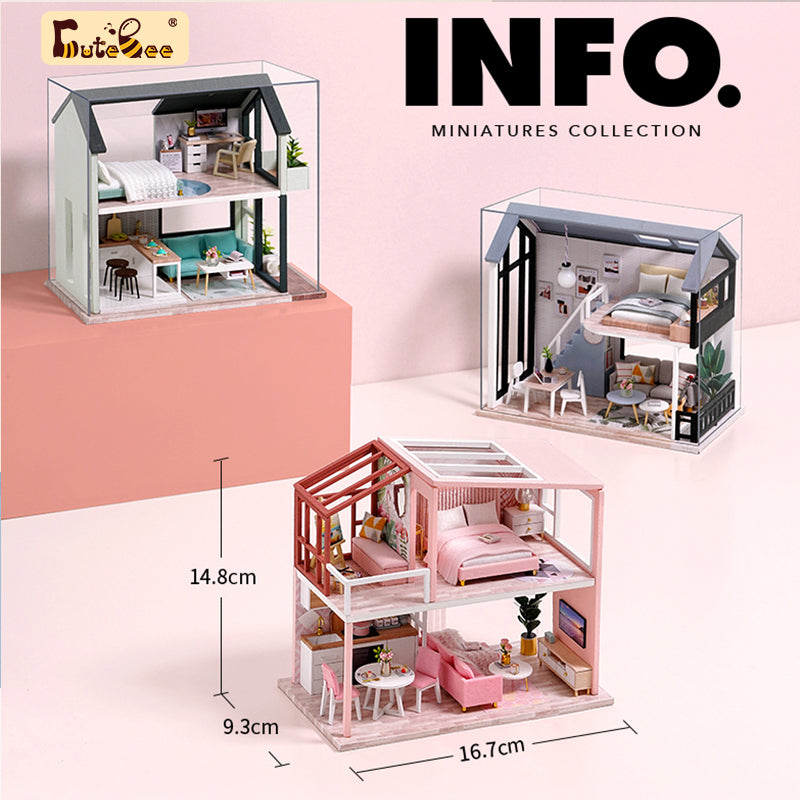 Puzziv 1:24 DIY Dollhouse Kit (Apartment)