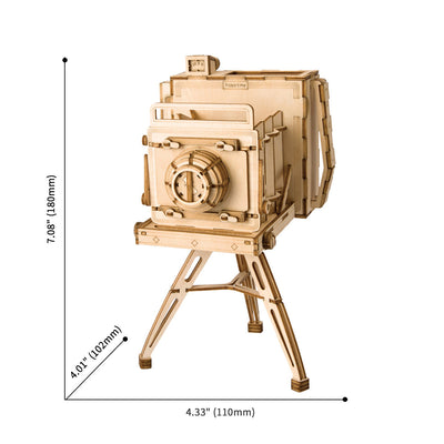 Puzziv  Vintage Camera TG403 3D Wooden Puzzle