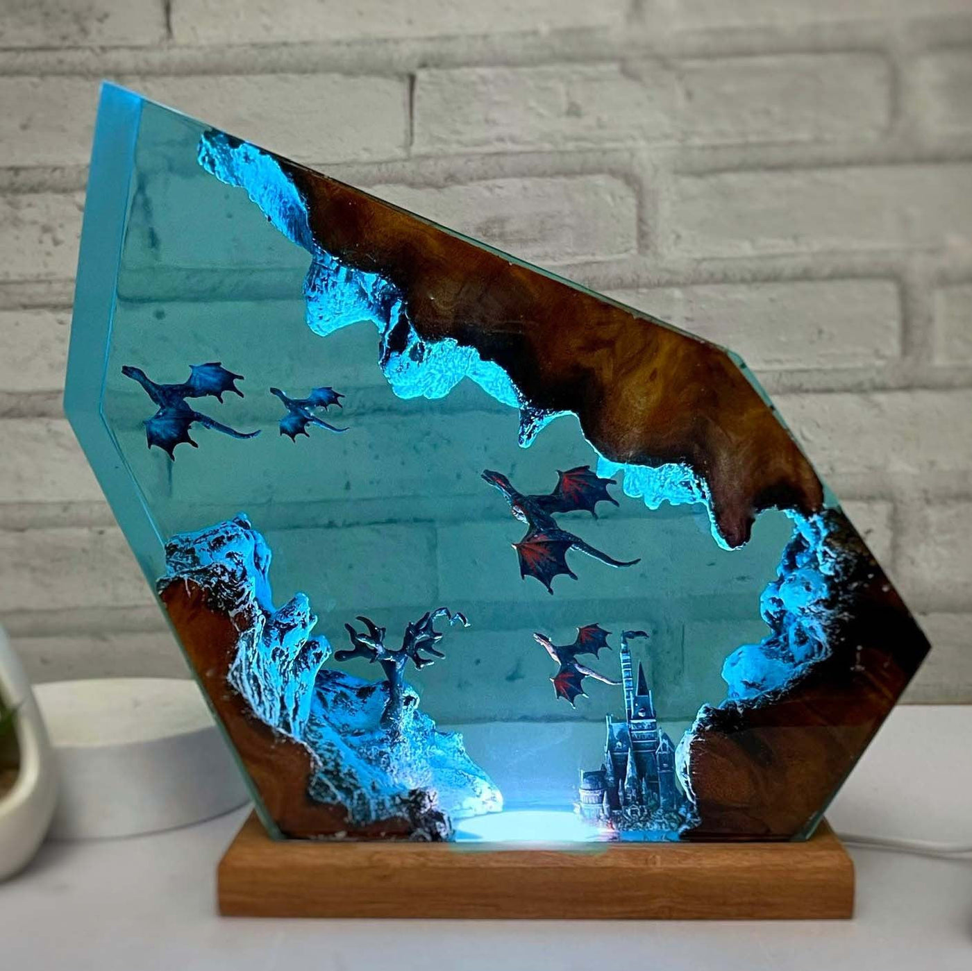 HOT SALE❗❗ Fire Dragon and Ice Dragon Resin Night Light