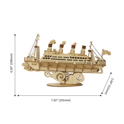 Puzziv  Cruise Ship TG306 3D Wooden Puzzle Decor