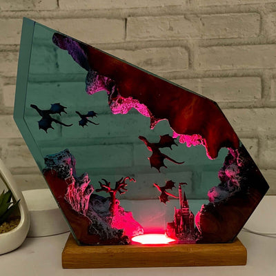 HOT SALE❗❗ Fire Dragon and Ice Dragon Resin Night Light