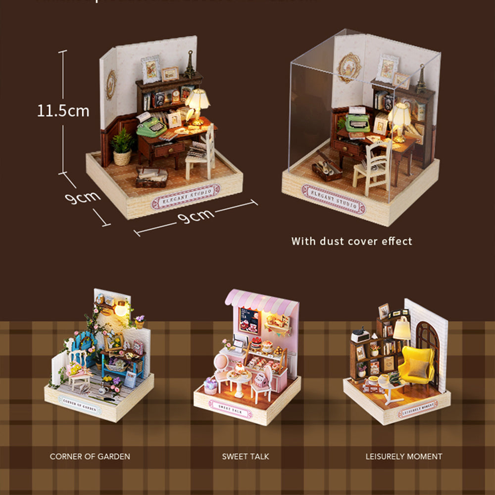 Puzziv 1: 24 DIY Dollhouse Kit( Corner of happiness)