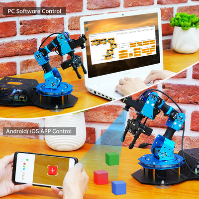 Educational Miniature ArmPi FPV AI Vision Raspberry Pi Programming ROS Robotic Arm