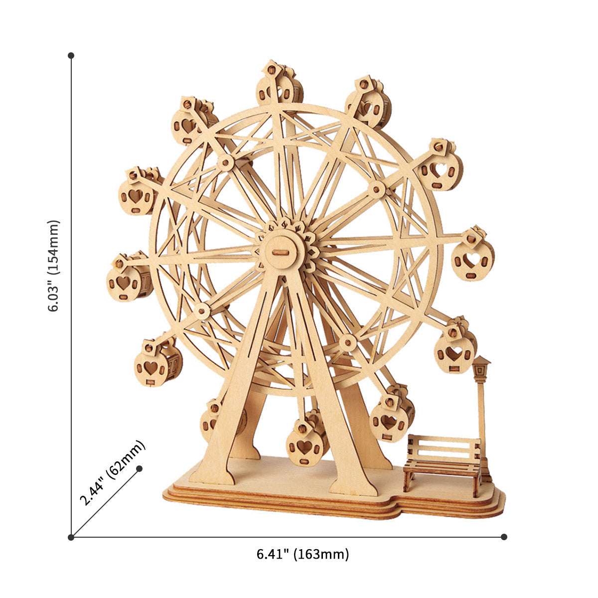 Puzziv  Ferris Wheel TG401 3D Wooden Puzzle