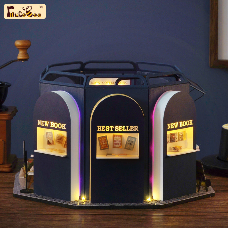 Puzziv 1:24 Dollhouse Kit (Book Cafe)