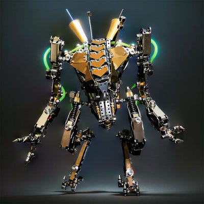 Transformative XIA-A Metal Mech Model Kit: Articulated Joints & LED Lighting for a Futuristic Experience