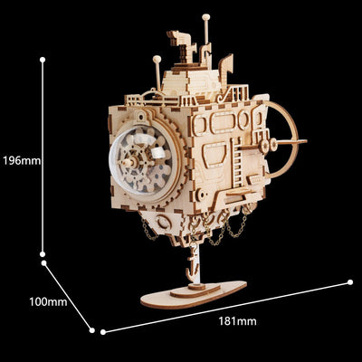 Puzziv Submarine AM680 - DIY Steampunk Music Box