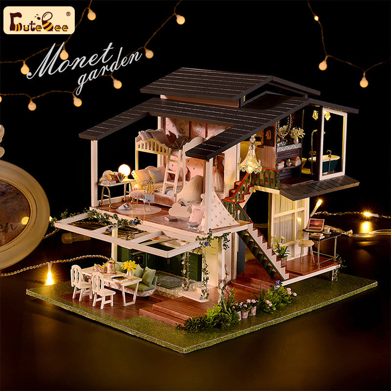 Puzziv 1:24 DIY Dollhouse Kit (Monet’s Garden)