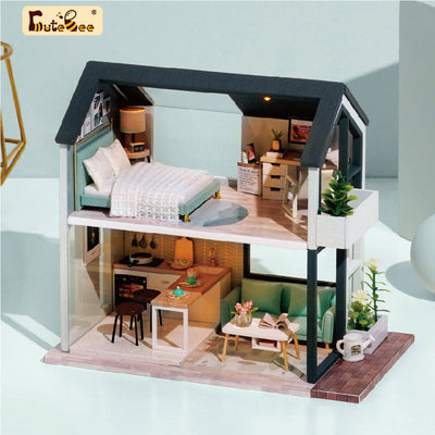 Puzziv 1:24 DIY Dollhouse Kit (Apartment)