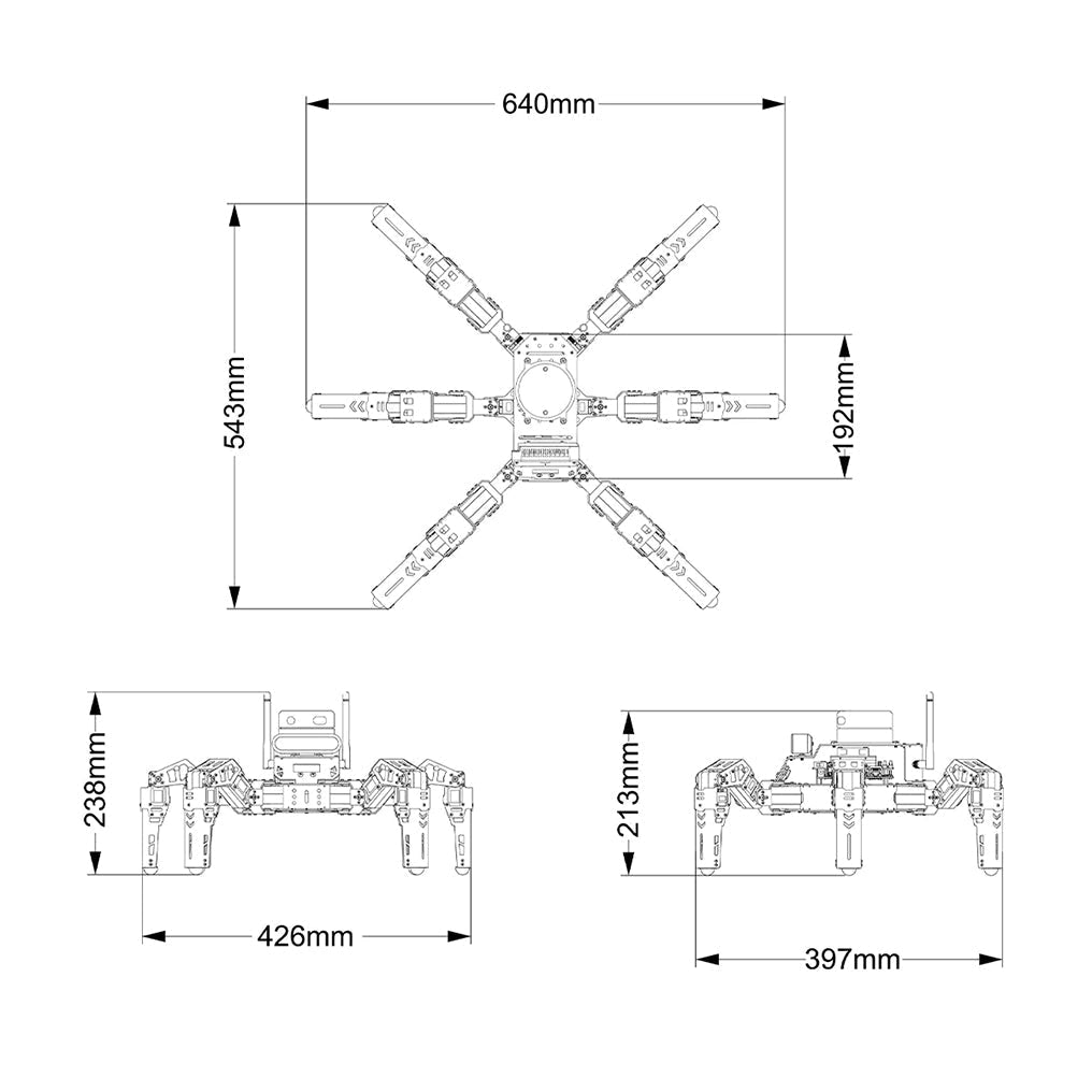 Educational Miniature Programming JetHexa ROS Hexapod Robot Kit Powered by Jetson Nano