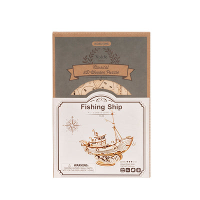 Puzziv  Fishing Ship TG308 3D Wooden Puzzle Decor