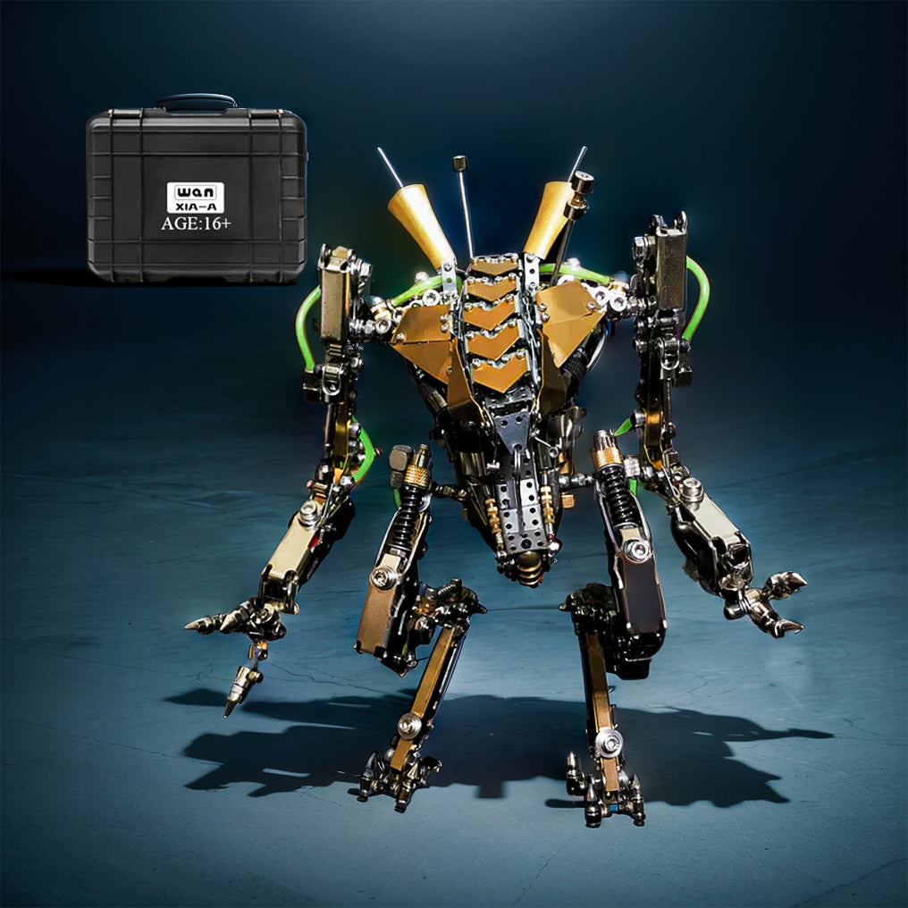 Transformative XIA-A Metal Mech Model Kit: Articulated Joints & LED Lighting for a Futuristic Experience