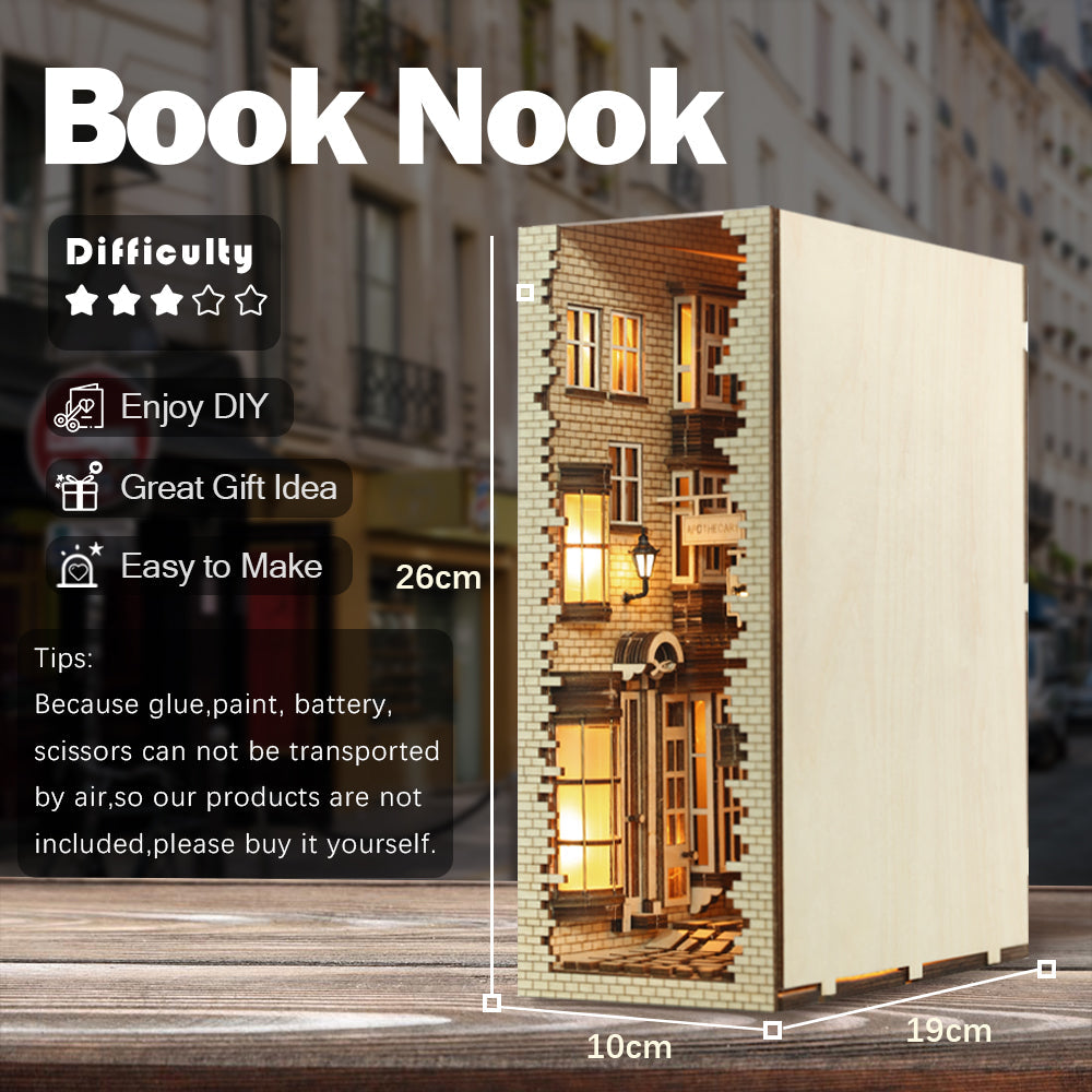 Puzziv DIY Booknook Kit(Mysterious Ancient Street)