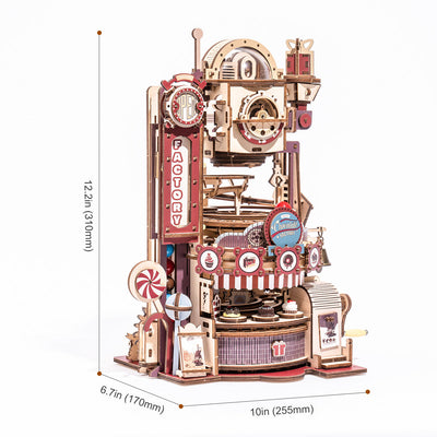 Puzziv Chocolate Factory Marble Run 3D Wooden Puzzle LGA02