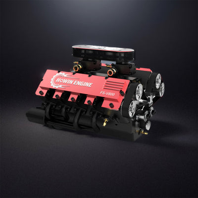 DIY V8 Engine Model With Starter Kit That Run 28cc Gasoline/Nitro Engine KIT FS-V800