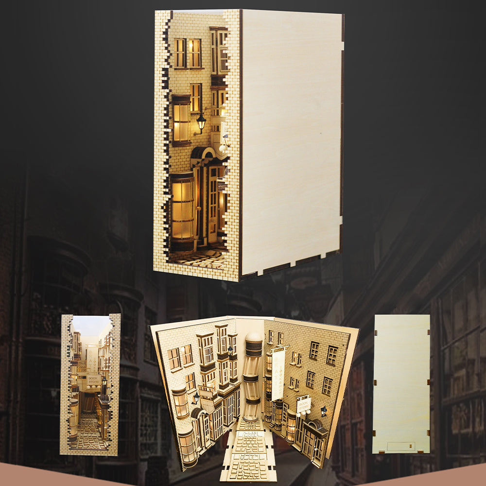 Puzziv DIY Booknook Kit(Mysterious Ancient Street)