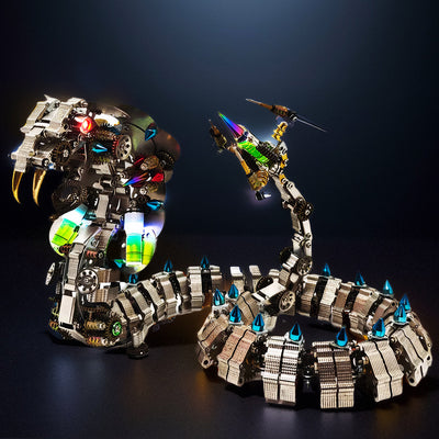 Create Your Own 3D Snake Metal Model: Engaging 1000+ Piece Puzzle Building Set!