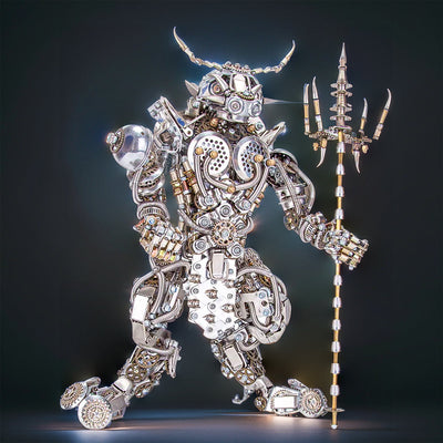 DIY 3D Metal Mechanical Bull-Headed Man Punk Demon Assembly Model 2500+PCS