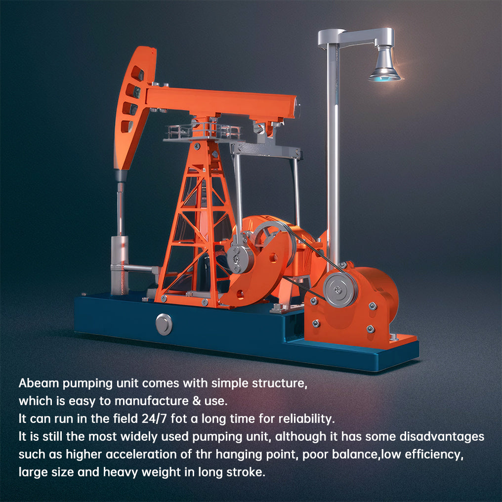 DIY Educational 3D Metal Oilfield Working Equipment with Pumping Unit that Works