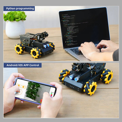 Educational Miniature TurboPi Raspberry Pi Omnidirectional Mecanum Wheels Robot Car Kit