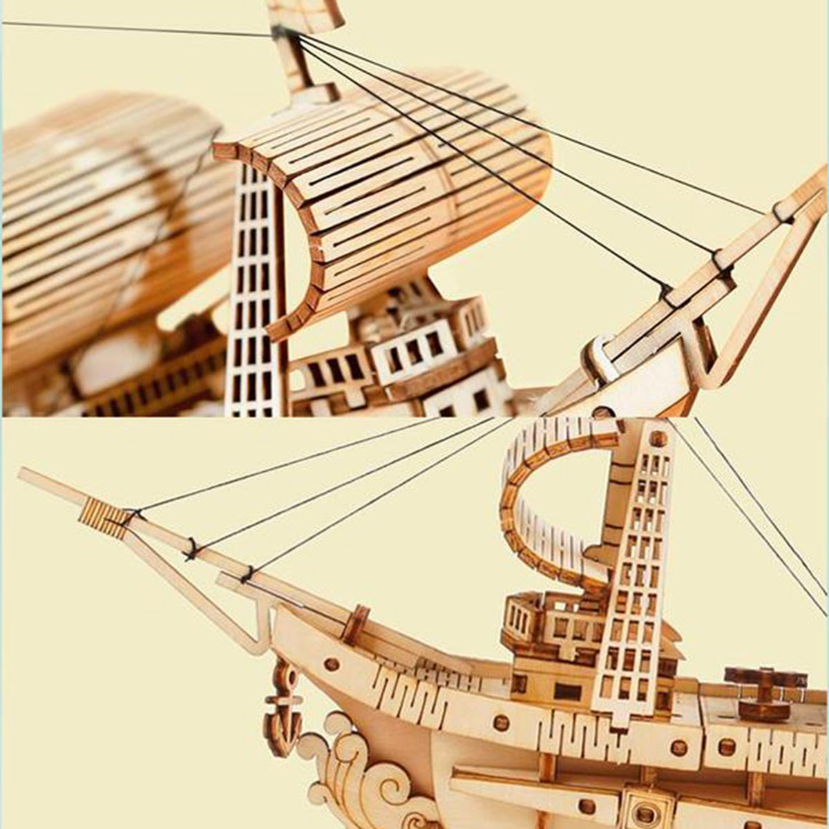 Puzziv  Sailling Ship TG305 3D Wooden Puzzle Decor