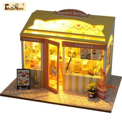 Puzziv 1:24 DIY Dollhouse Kit ( Dream shop 1)