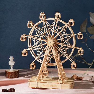 Puzziv  TGN01 Ferris Wheel Wooden Music Box