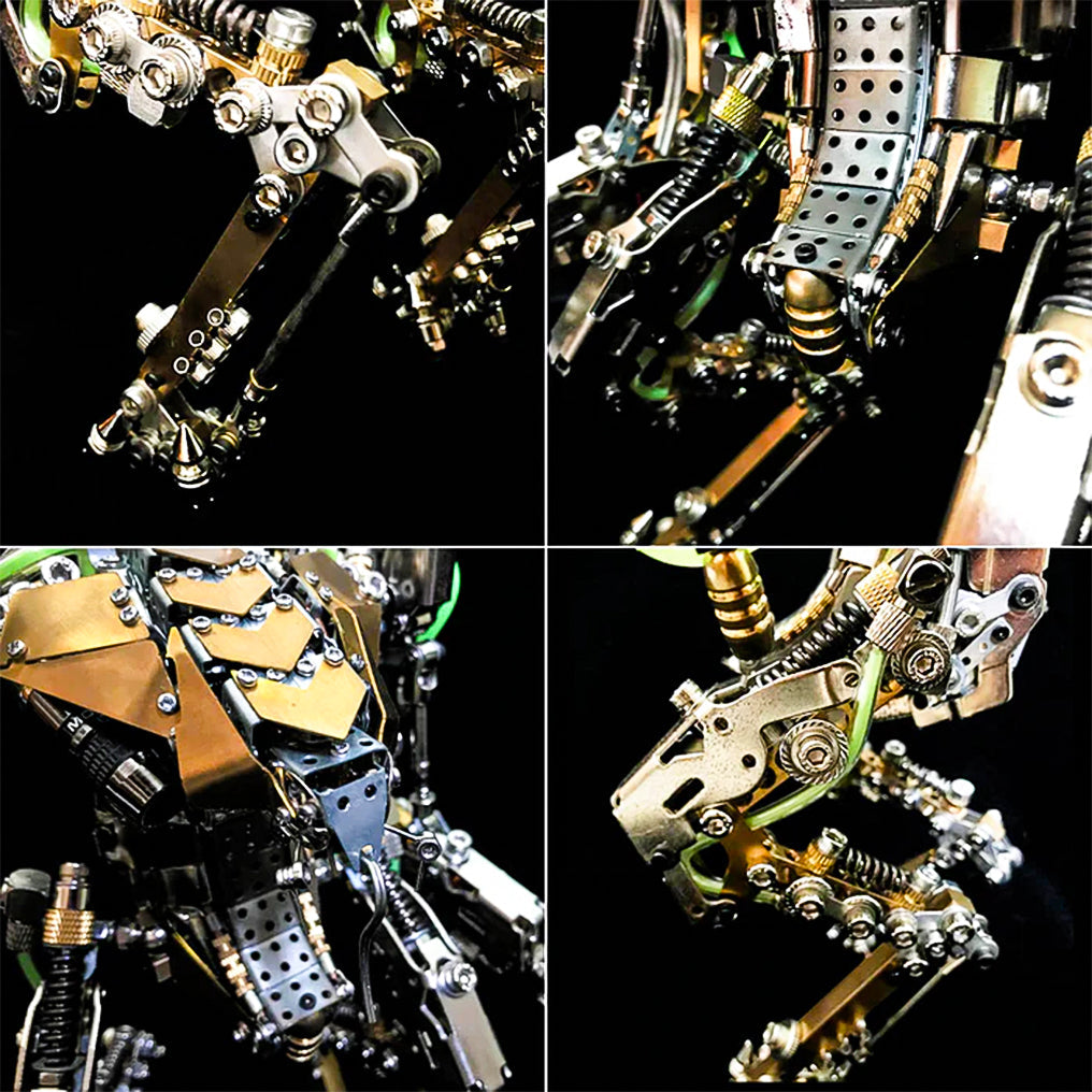 Transformative XIA-A Metal Mech Model Kit: Articulated Joints & LED Lighting for a Futuristic Experience