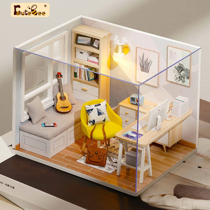 Puzziv 1:24 DIY Dollhouse Kit ( Sunshine Room)