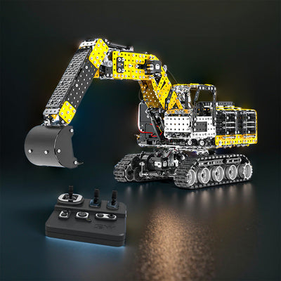 DIY 3D Metal Simulation of Alloy RC Excavator 2.4G 12CH Model Puzzle Kit-2544PCS