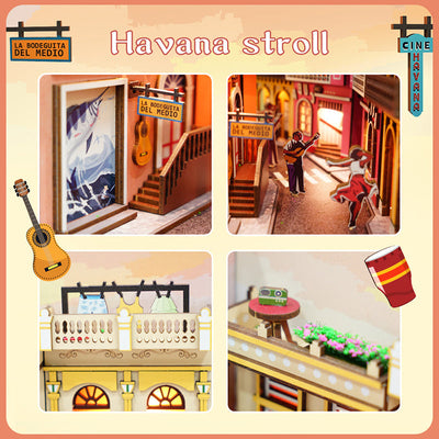 Puzziv DIY Booknook Kit (Havana Stroll)