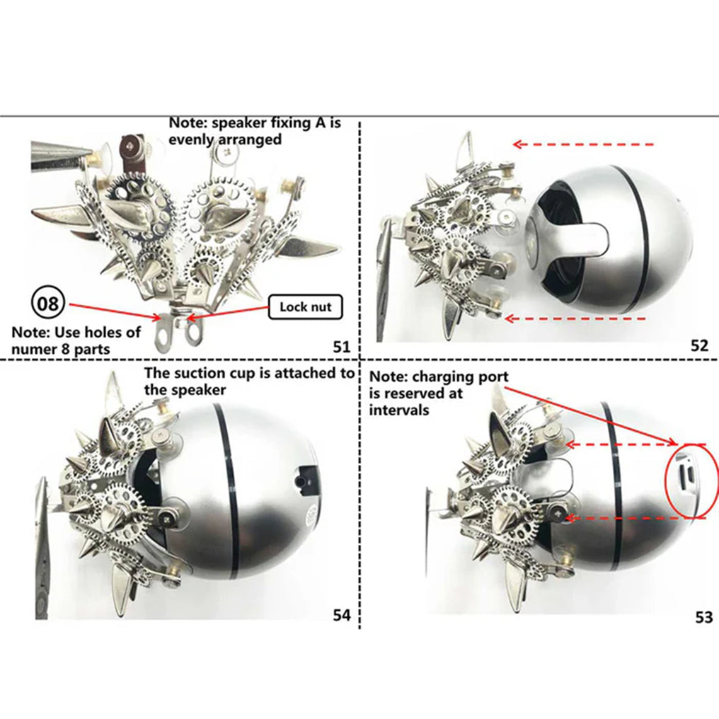 Create Your Own Stunning 3D Metal Tarantula Speaker Puzzle Kit - Over 1000 Pieces of Fun!